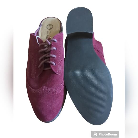 NWT Bella Vita Women's Billie Ii Step in Mules- Maroon - Picture 4 of 4